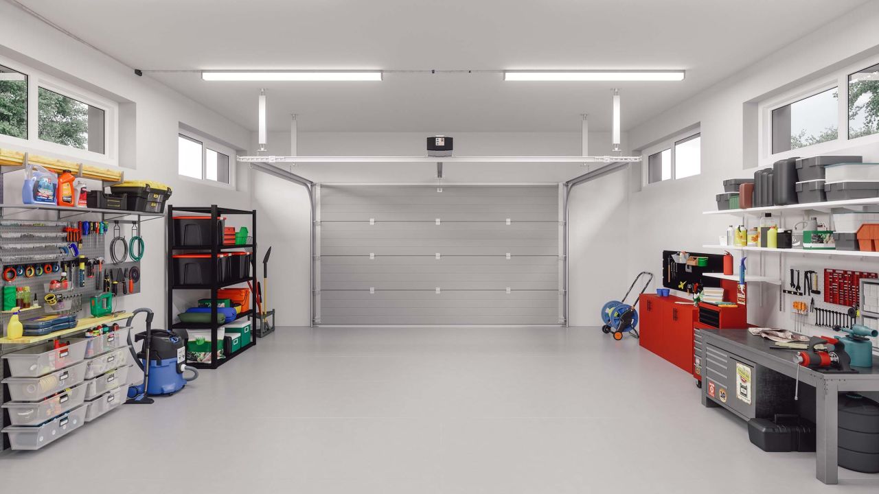 An organized garage.