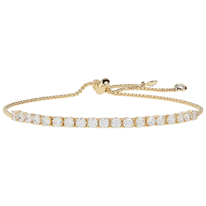 Nordstrom Cubic Zirconia Tennis Slider Bracelet