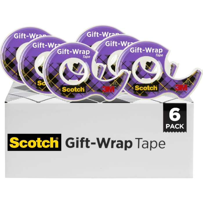 Scotch Gift Wrap Tape, 6-Pack