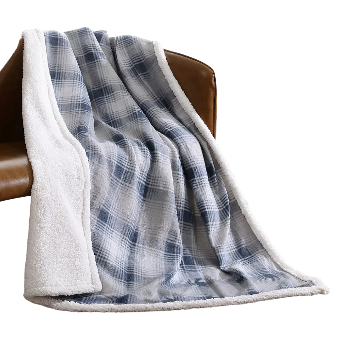 Eddie Bauer Nordic Plaid Reversible Throw Blanket